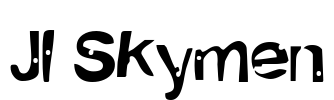JI-Skymen Font Image