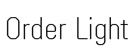 Order Light Font Image