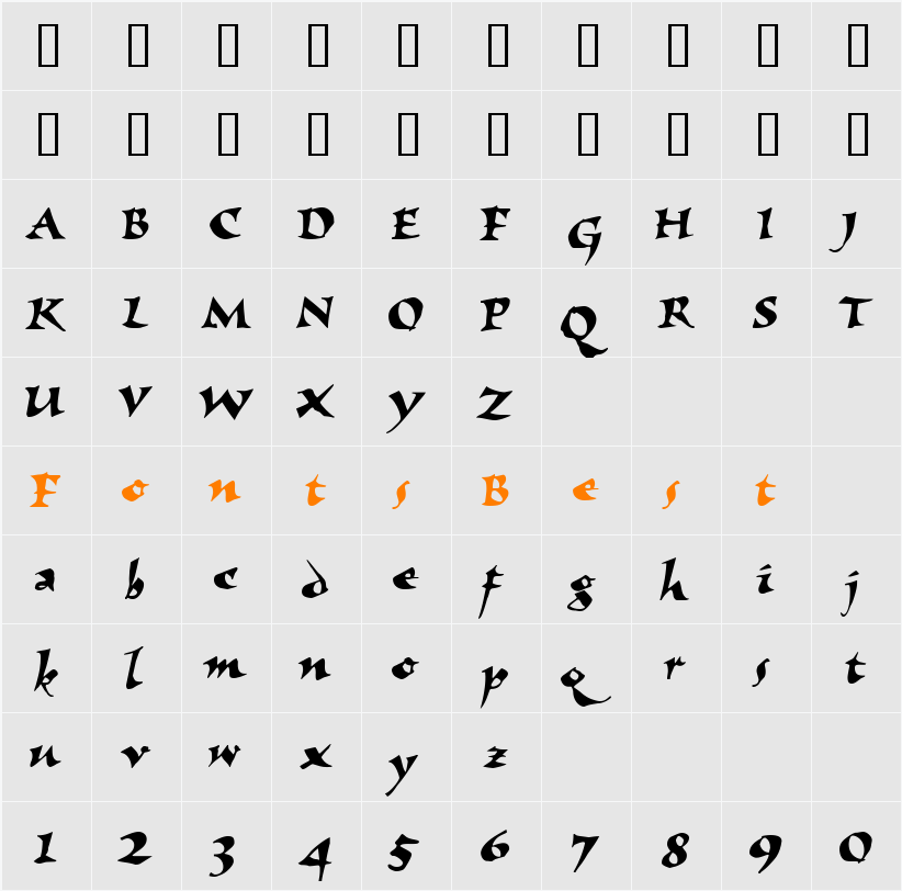 Elbjorg Character Map