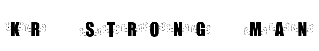 KR Strong Man Font Image