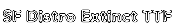 SF Distro Extinct TTF Font Image