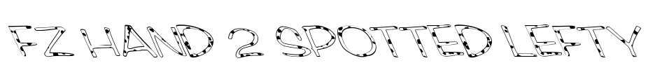 FZ HAND 2 SPOTTED LEFTY Font Image