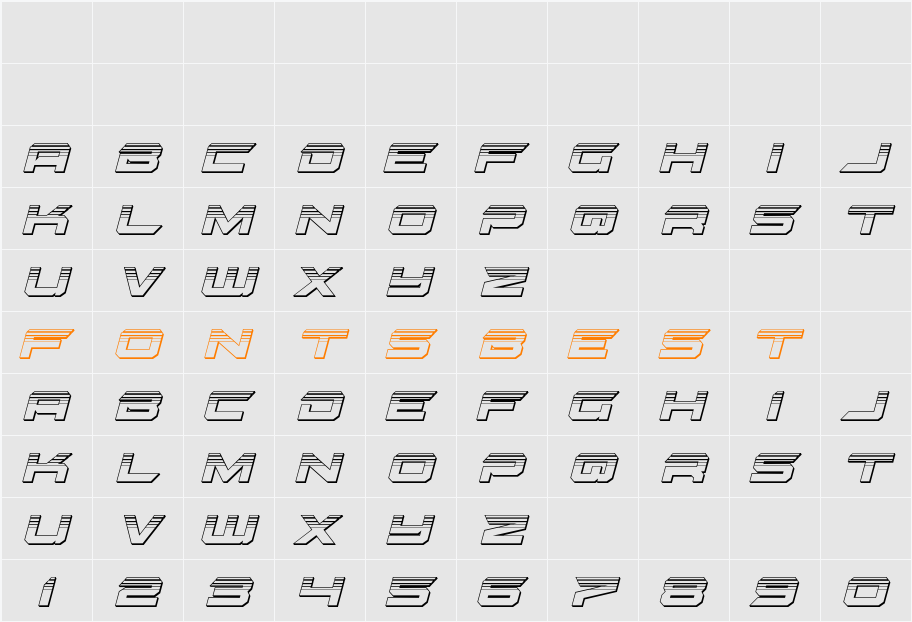 Gypsy Killer Platinum Italic Character Map