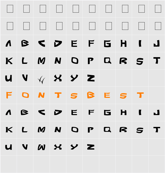 Pundit Character Map