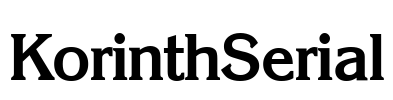 KorinthSerial Font Image