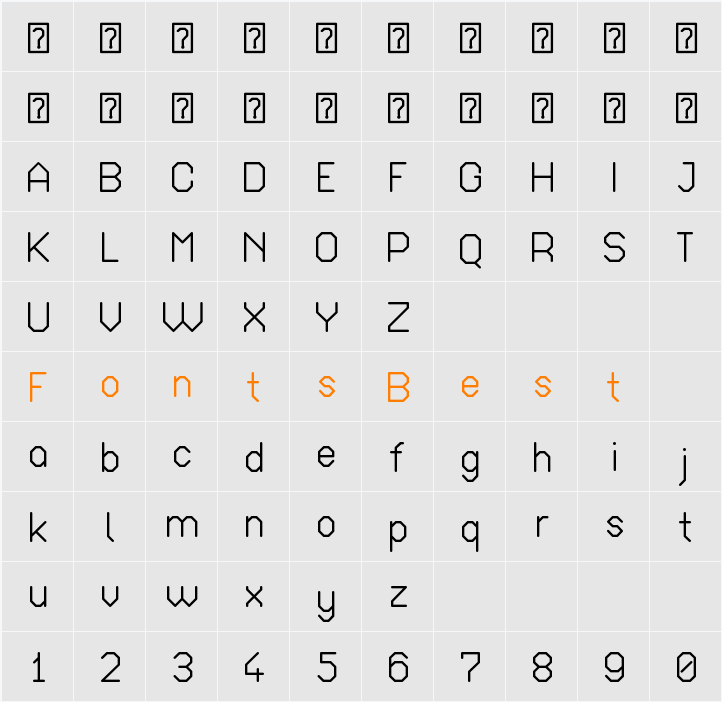 Octagonal Character Map