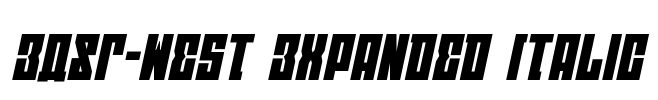 EAST-west Expanded Italic