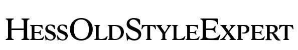 HessOldStyleExpert Font Image