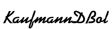 KaufmannDBol Font Image