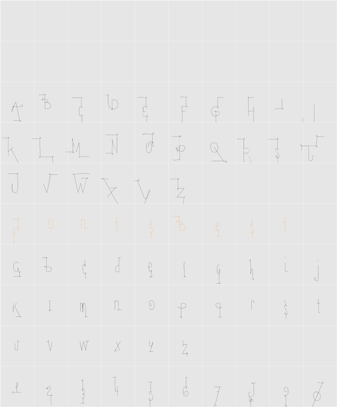 YolAsm Character Map
