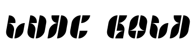 LVDC GOLD Font Image