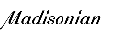 Madisonian Font Image
