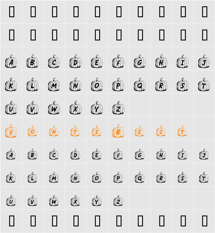 Jack O Character Map