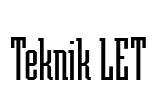 Teknik LET Font Image