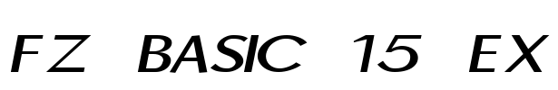 FZ BASIC 15 EX Font Image
