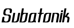 Subatonik Font Image