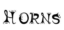 Horns Font Image