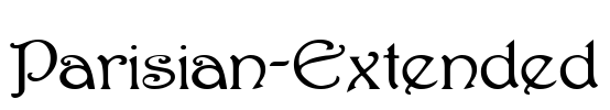 Parisian-Extended Font Image