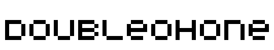 DoubleOhOne Font Image