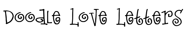 Doodle Love Letters Font Image