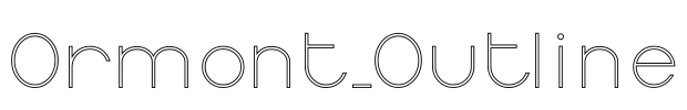 Ormont_Outline Font Image