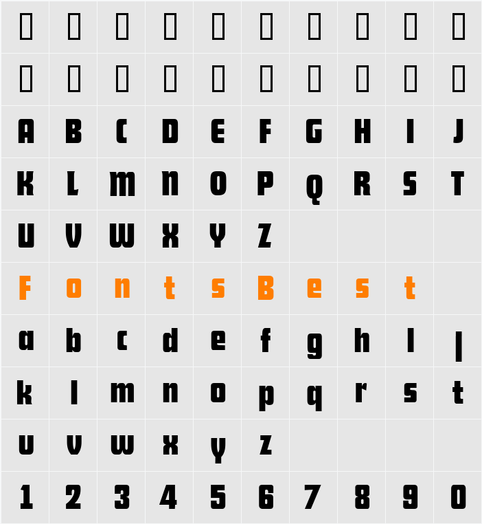 GumshoeSSi Character Map