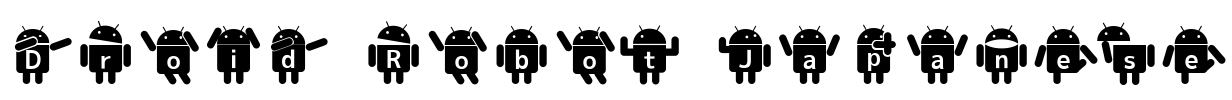 Droid Robot Japanese