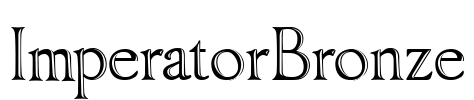 ImperatorBronze Font Image