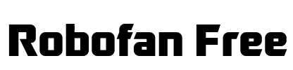 Robofan Free Font Image