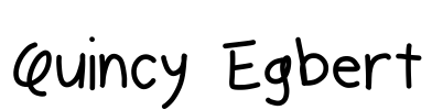 Quincy Egbert Font Image