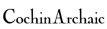CochinArchaic Font Image