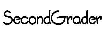 SecondGrader Font Image