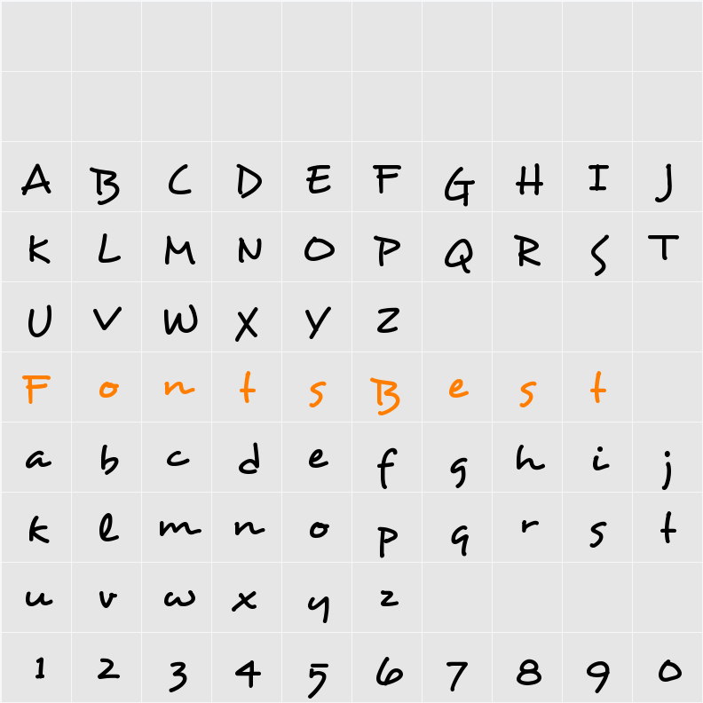 Desyrel Character Map