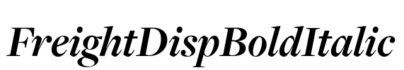 FreightDispBoldItalic