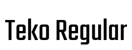 Teko Regular Font Image