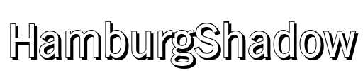 HamburgShadow Font Image