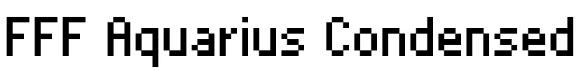 FFF Aquarius Condensed Font Image
