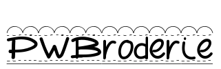 PWBroderie Font Image