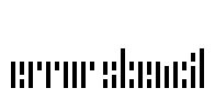 Error Stencil Font Image