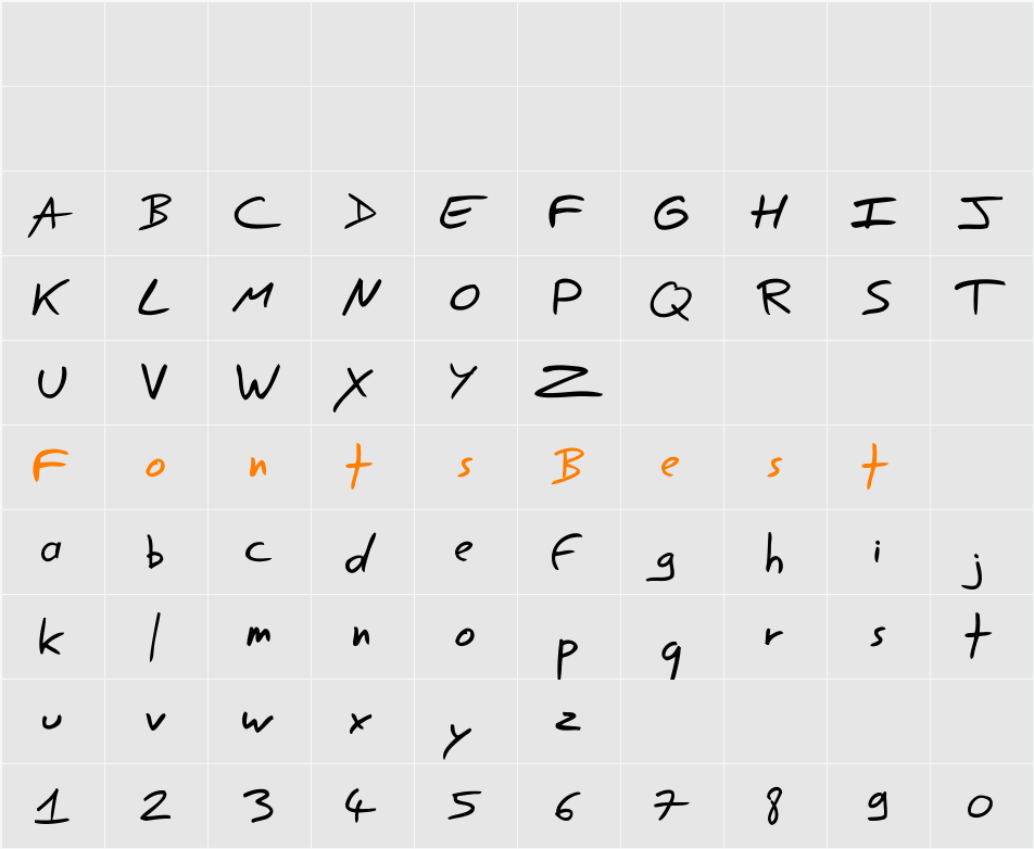 Easy Speech Character Map