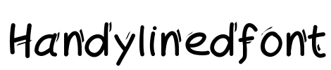Handylinedfont Font Image