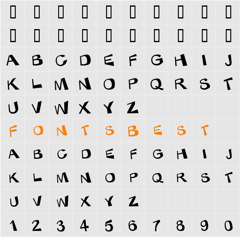 KaBlam! Character Map