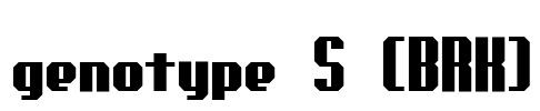 genotype S (BRK)