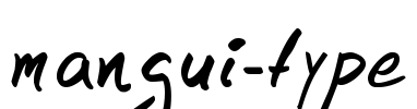 mangui-type Font Image