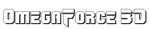 OmegaForce 3D Font Image
