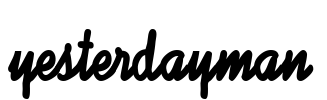 YesterdayMan Font Image