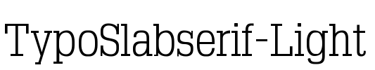 TypoSlabserif-Light