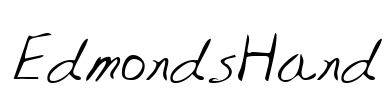 EdmondsHand Font Image