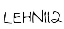 LEHN112 Font Image