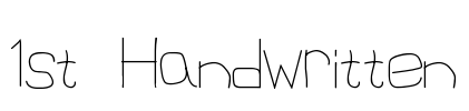 1st Handwritten
